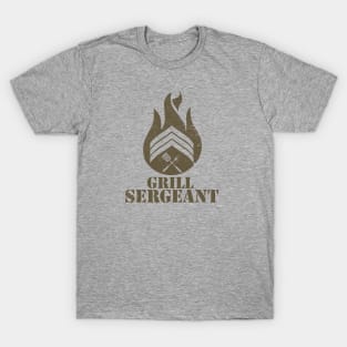 GRILL SERGEANT (BROWN) T-Shirt